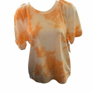 Sonoma Orange and Cream Tie-Dye Short Sleeve